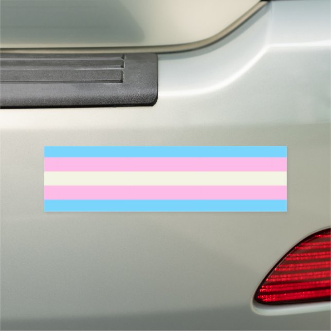 Falln Transgender Pride Flag Car Magnet (In Situ)