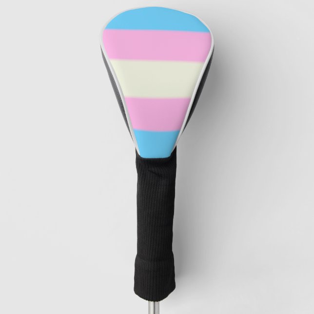 Falln Transgender Pride Flag Golf Head Cover (Front)