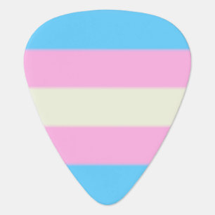 Falln Transgender Pride Flag Guitar Pick