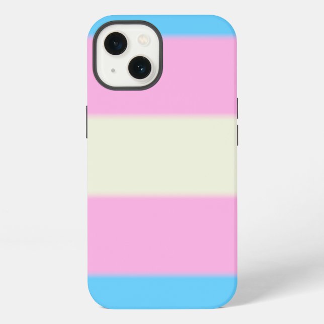 Falln Transgender Pride Flag Iphone Case (Back)