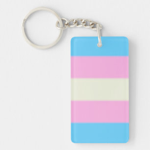 Falln Transgender Pride Flag Keychain