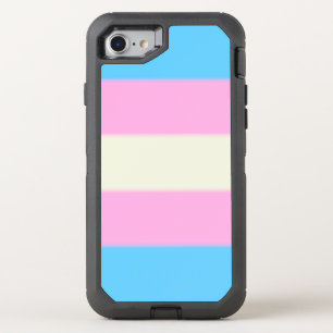Falln Transgender Pride Flag OtterBox Defender iPhone SE/8/7 Case