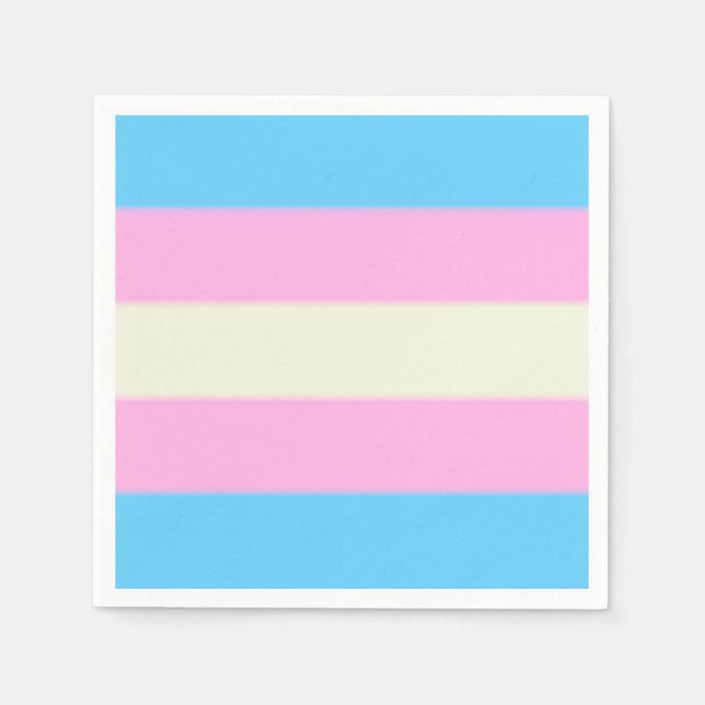 Falln Transgender Pride Flag Paper Napkins (Front)