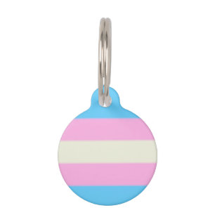 Falln Transgender Pride Flag Pet ID Tag