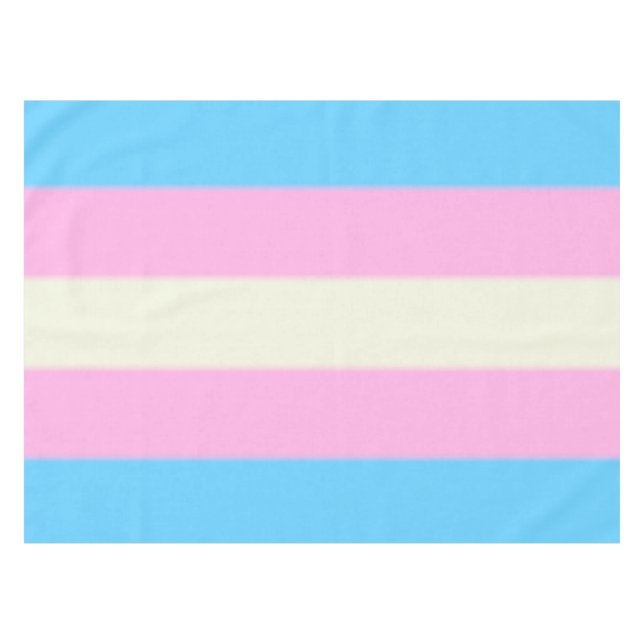 Falln Transgender Pride Flag Tablecloth (Front (Horizontal))