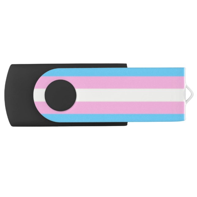 Falln Transgender Pride Flag USB Flash Drive (Front)