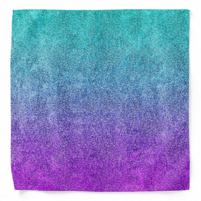 Falln Tropical Dusk Glitter Gradient Bandana (Front)