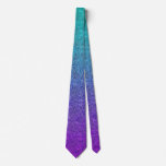 Falln Tropical Dusk Glitter Gradient Neck Tie
