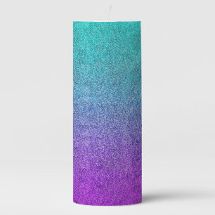 Falln Tropical Dusk Glitter Gradient Pillar Candle
