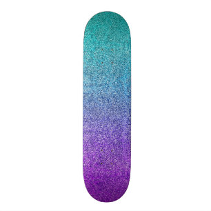 Falln Tropical Dusk Glitter Gradient Skateboard Deck