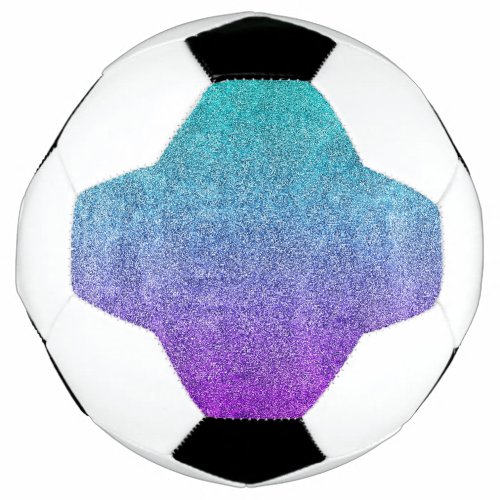 Falln Tropical Dusk Glitter Gradient Soccer Ball