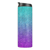 Falln Tropical Dusk Glitter Gradient Thermal Tumbler (Rotated Right)