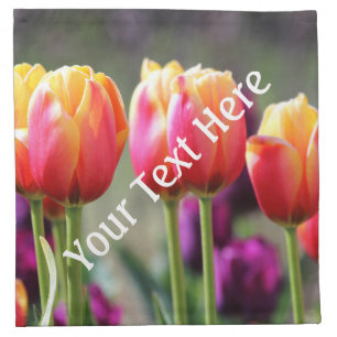 Falln Tulips Aflame Napkin