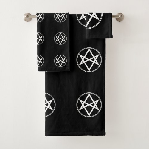 Falln Unicursal Hexagram Bath Towel Set