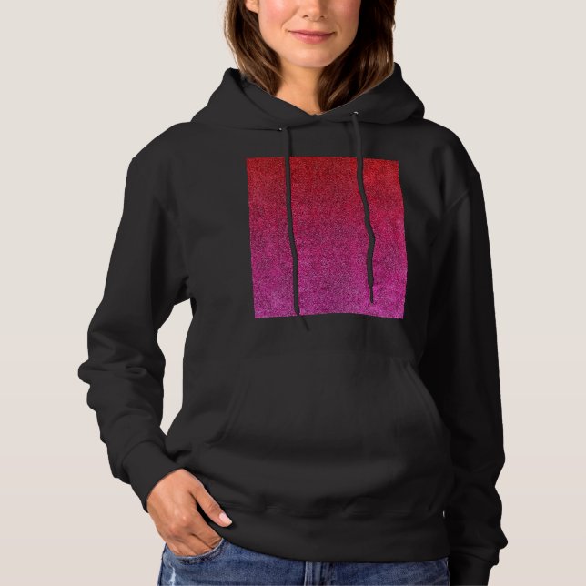 Falln Valentine Glitter Gradient Hoodie (Front)