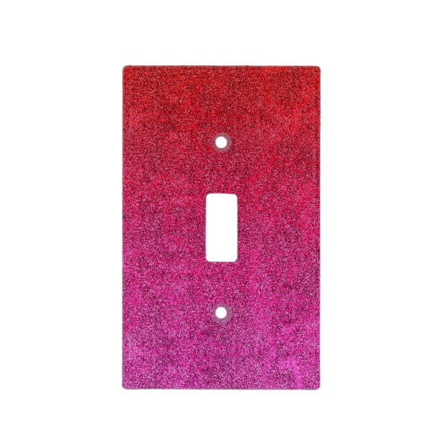 Falln Valentine Glitter Gradient Light Switch Cover (Front)
