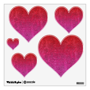 Falln Valentine Glitter Gradient Wall Decal