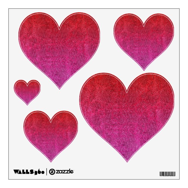 Falln Valentine Glitter Gradient Wall Decal (Front)