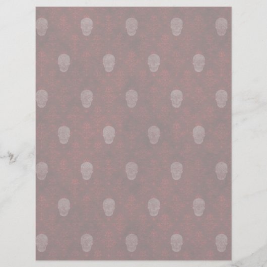 Falln Victorian Skulls Red (Front)