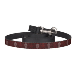 Falln Victorian Skulls Red Pet Leash