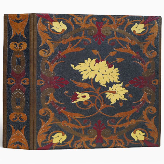 Falln Victorian Vines Book 3 Ring Binder (Front/Spine)