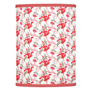 Falln Vintage Merry Christmas Candles Lamp Shade