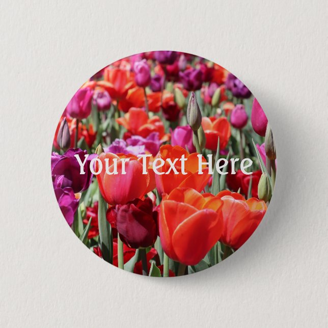 Falln Warm Tulips Button (Front)