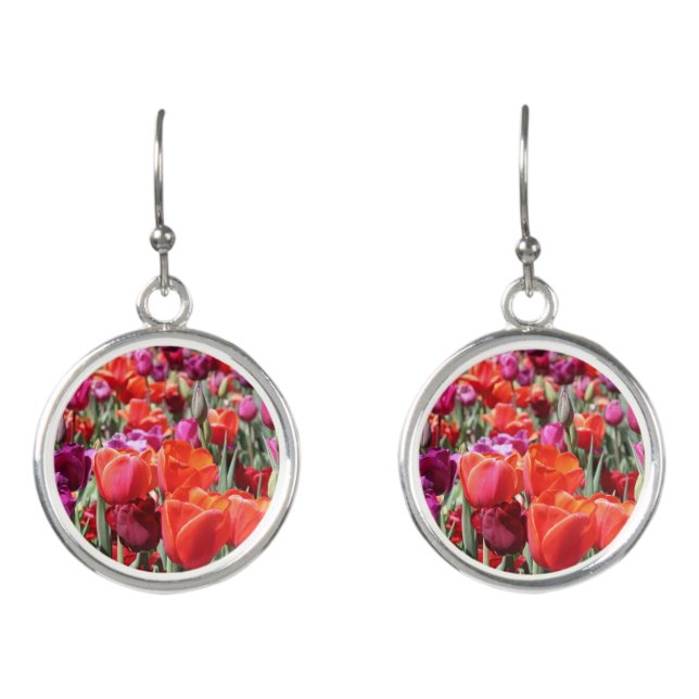 Falln Warm Tulips Earrings (Front)