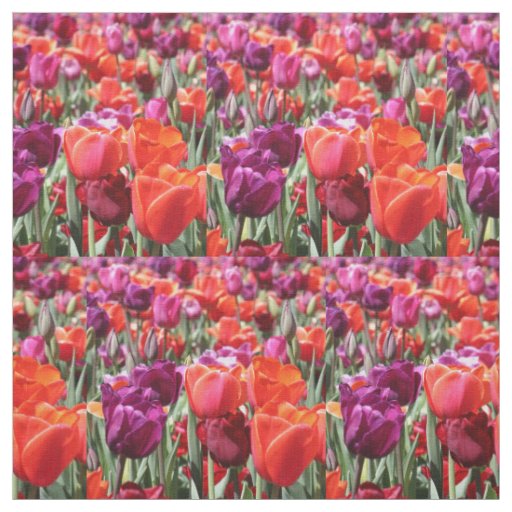 Falln Warm Tulips Fabric