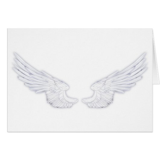 Falln White Angel Wings (Front Horizontal)