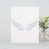 Falln White Angel Wings (Standing Front)