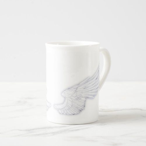 Falln White Angel Wings Bone China Mug