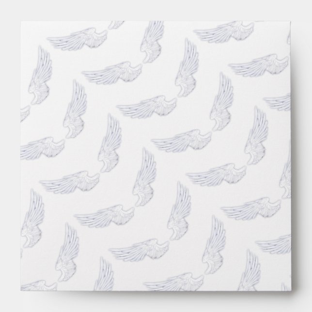 Falln White Angel Wings Envelope (Front)