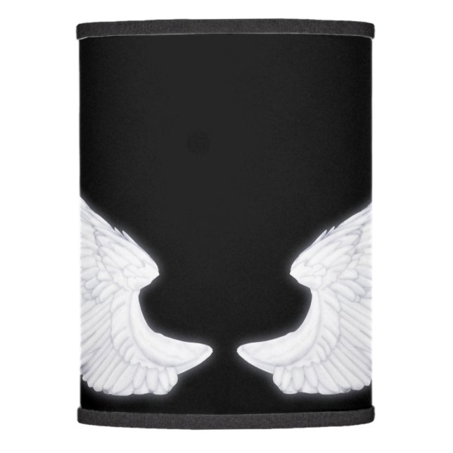 Falln White Angel Wings Lamp Shade (Front)