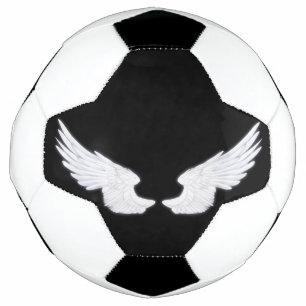 Falln White Angel Wings Soccer Ball