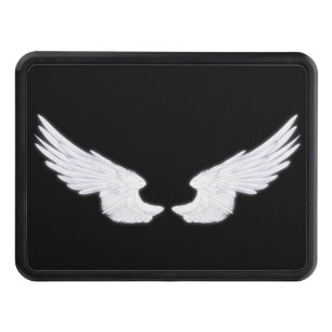 Falln White Angel Wings Tow Hitch Cover