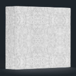 Falln White Lace 3 Ring Binder<br><div class="desc">Elegant faux white lace.

Click ‘Customize’ to add in your own personalized text!</div>