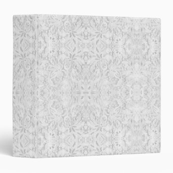 Falln White Lace 3 Ring Binder by FallnAngelCreations at Zazzle