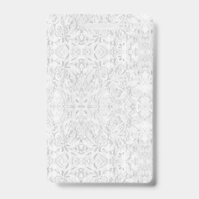 Falln White Lace Badge (Front)
