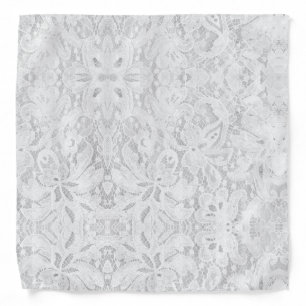 Falln White Lace Bandana