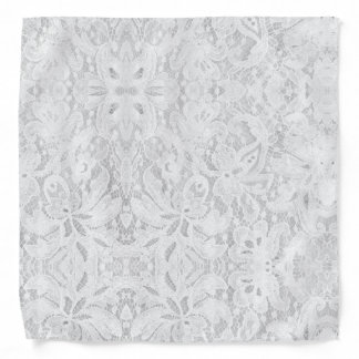Falln White Lace Bandana
