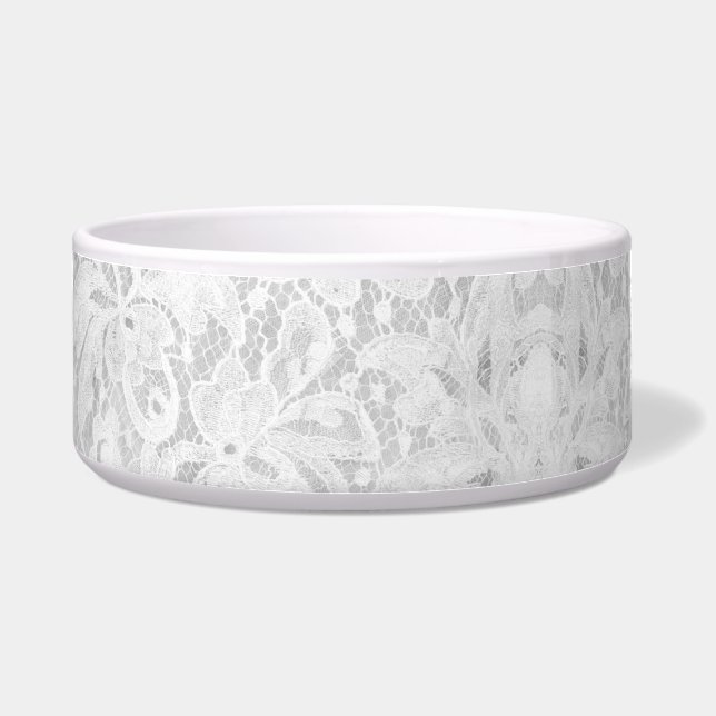Falln White Lace Bowl (Front)