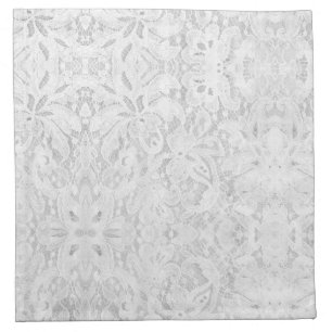 Falln White Lace Cloth Napkin