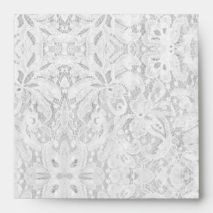 Falln White Lace Envelope