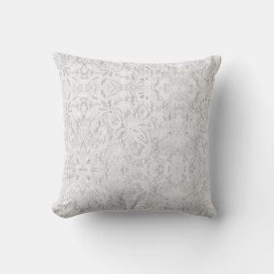 Falln White Lace Throw Pillow