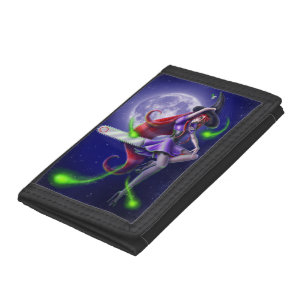 Falln Witchy PinUp Tri-fold Wallet
