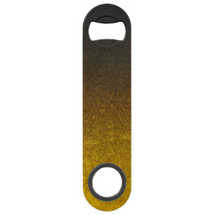 Falln Yellow & Black Glitter Gradient Bar Key