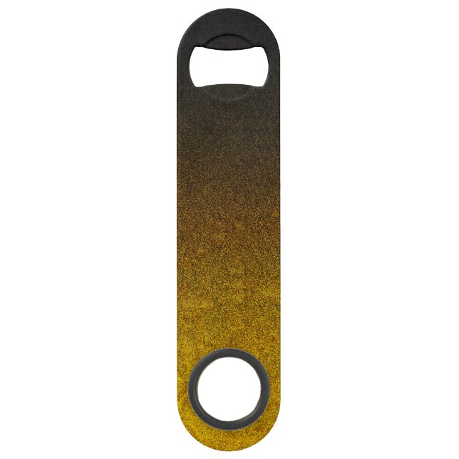 Falln Yellow & Black Glitter Gradient Bar Key (Front)