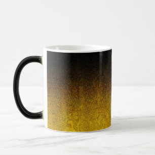 Falln Yellow & Black Glitter Gradient Color Morph Mug