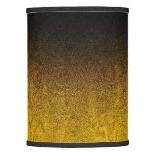 Falln Yellow & Black Glitter Gradient Lamp Shade